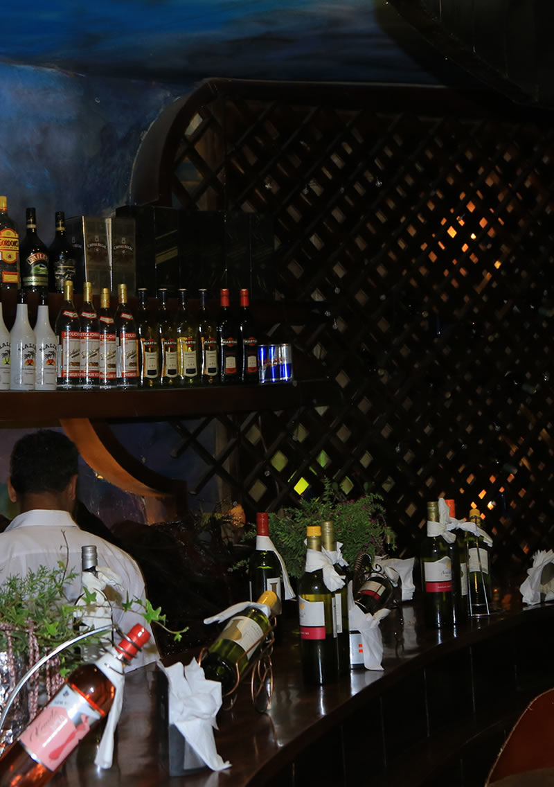 We have 3 Bars and One cultural Hall where traditional Ethiopian Drinks are served
